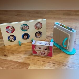 Lovevery and Panda Crate Emotion Match Mirror & Card Set and Puzzle Toddler Toys